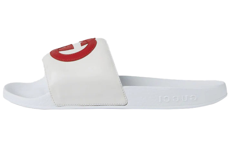GUCCI Women's Slide 'Interlocking G White Red' Women's