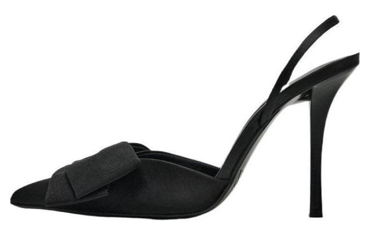 ZARA Slim Heel High Heels 10cm Women's Black