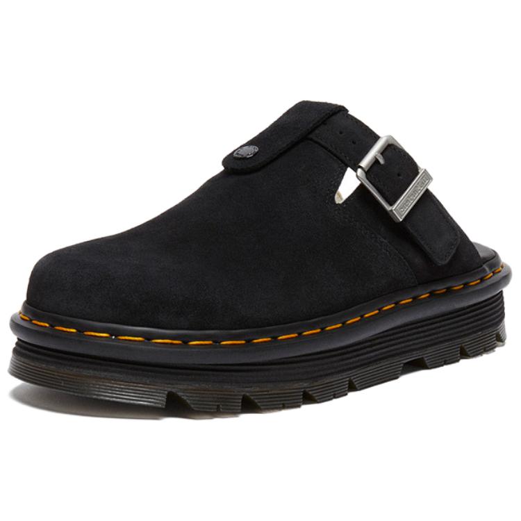 Dr.Martens Abrasion-Resistant Wrap-toe Slippers Unisex Black
