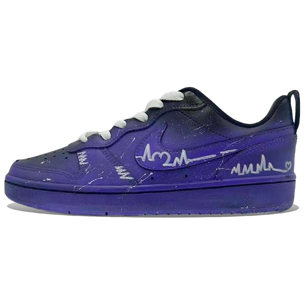 Nike Court Borough Slip Resistant Abrasion Resistant Low top Skateboard Shoes Women's Purple