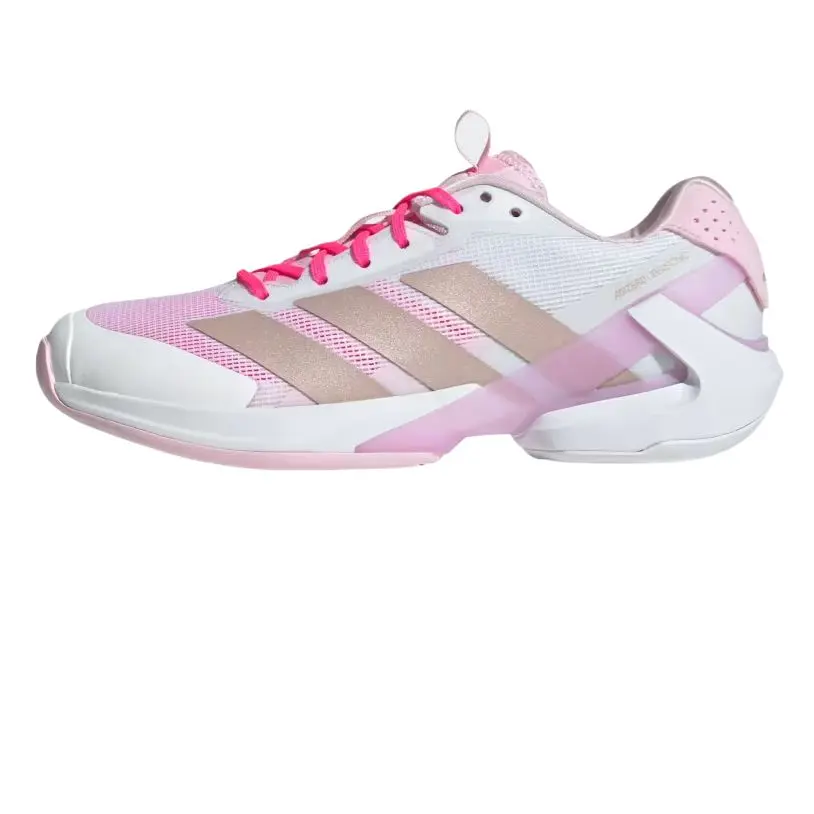 Adidas Adizero Ubersonic 5 Abrasion Resistant Low top Tennis Shoes Women's Pink