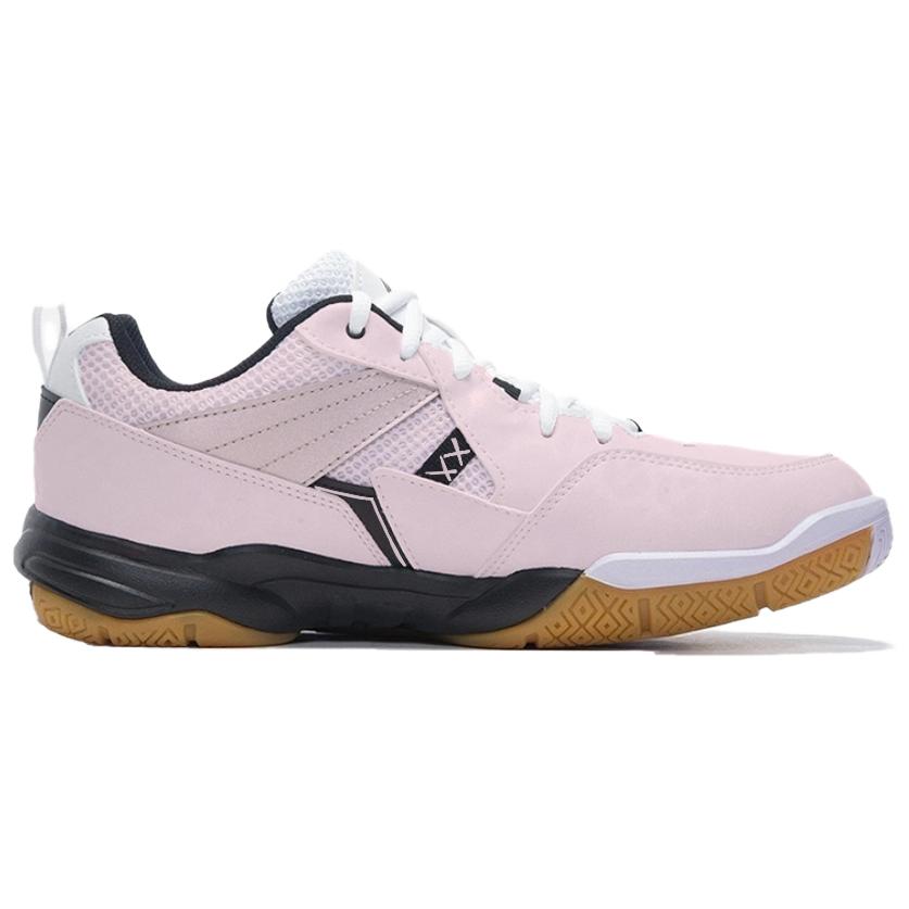 LiNing Koba Cushioning Abrasion Resistant Breathable Low top Badminton Shoes Men's Pink