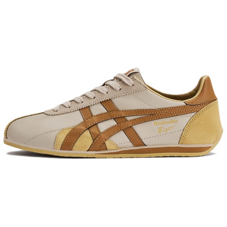 Onitsuka Tiger Runspark Anti-Slip Wear-Resistant Low-Top Casual Shoes Unisex Beige Yellow