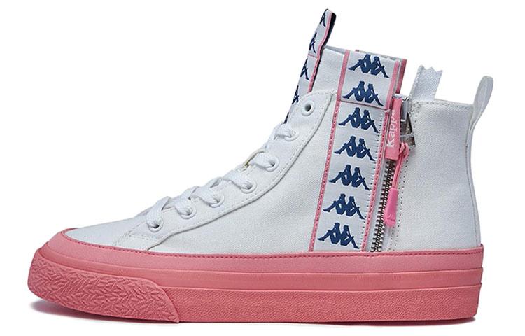 Kappa Coverage High-Top Canvas Shoes Women's Korean White