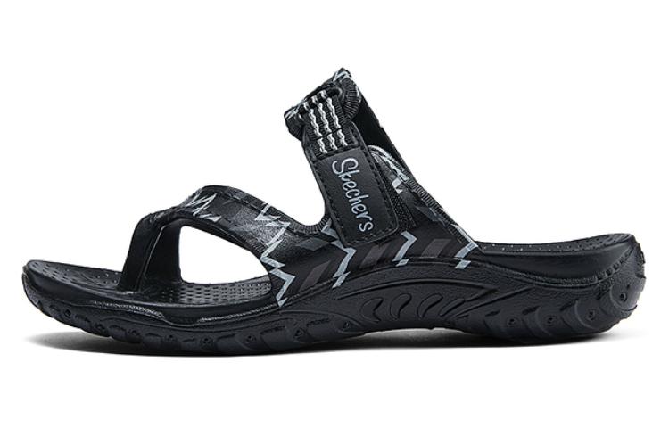 Skechers Slip-Resistant Abrasion-Resistant Slide Slippers Women's Black