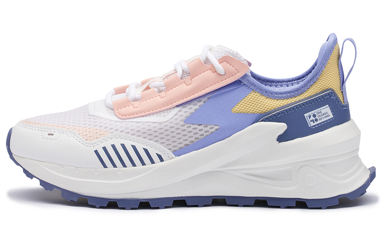 361° Slip Resistant, Abrasion Resistant, Breathable Low Top Casual Shoes Women's White Knitted Fabric