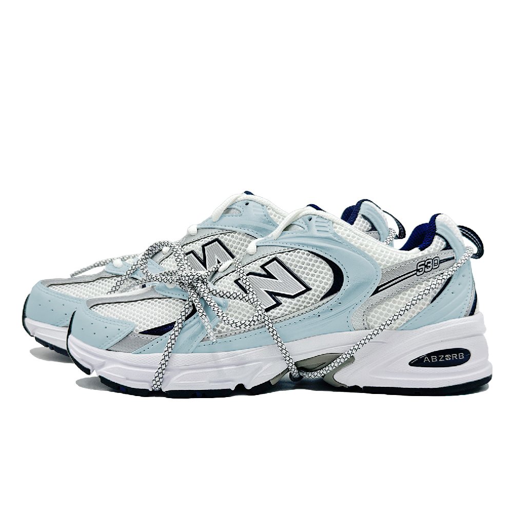 New Balance NB 530 Haze Blue Abrasion Resistant Breathable Low Top Casual Shoes Unisex Sky Blue