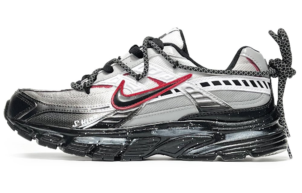 Nike Initiator Shock Absorbers Low Top Running Shoes Men's Black Gray Red