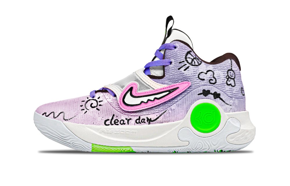 Nike KD Trey 5 X Low Top Basketball Shoes Men's Pink Purple