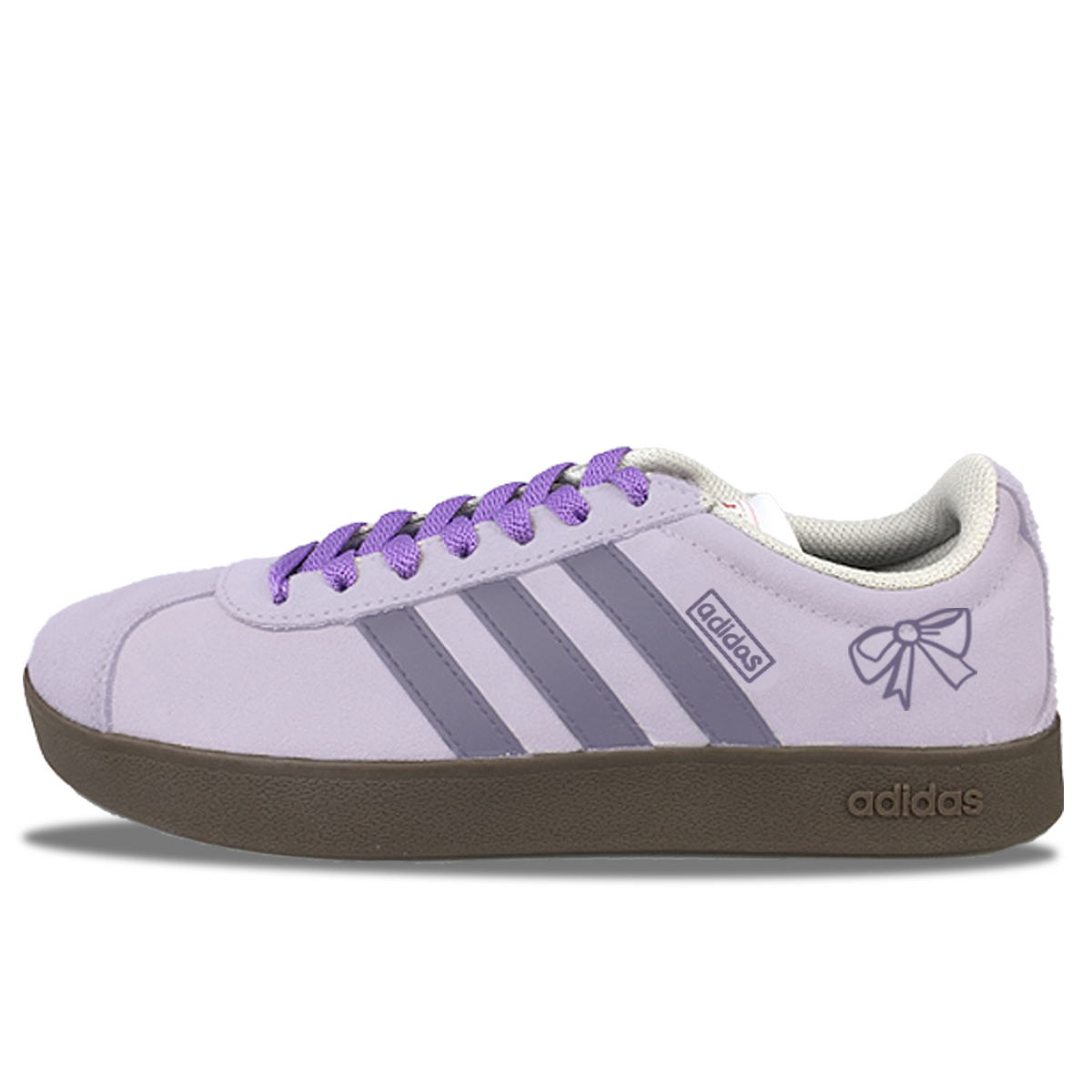 Adidas Neo VL Court 2.0 Anti-Slip Wear-Resistant Low-Top Skateboard Shoes Unisex Purple купить в интернет-магазине Yoocart с быстрой доставкой по России.