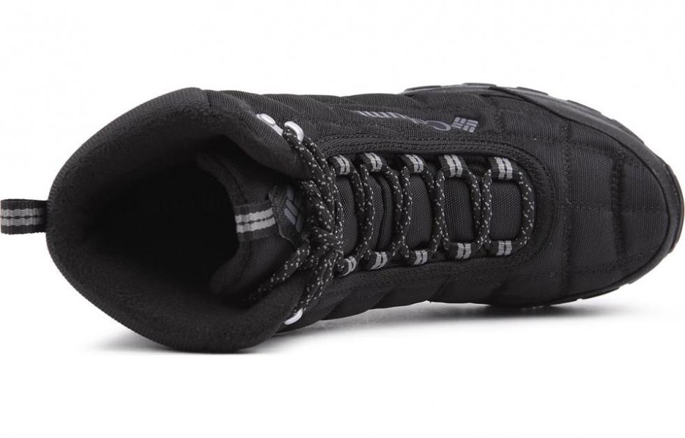 Columbia Cushioned Slip-Resistant Water-Resistant Warm High-Top Trekking Shoes Men's Black