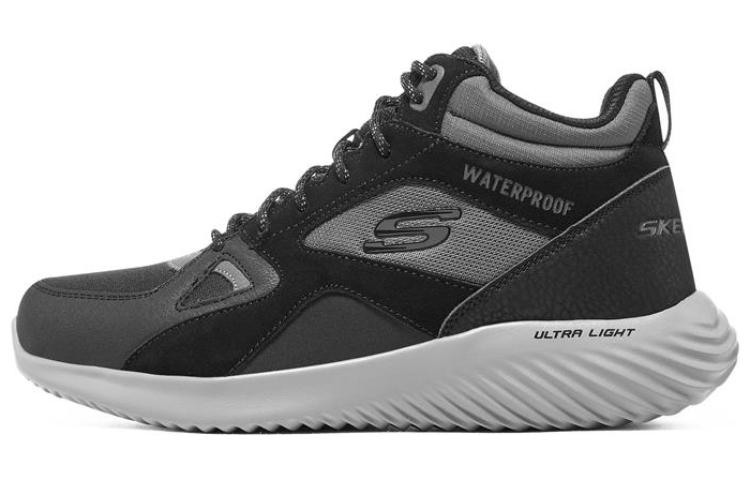 Skechers Bounder Mid Top Casual Shoes Men's Black Gray