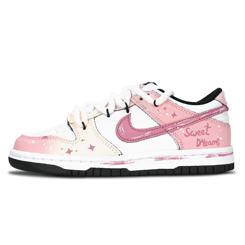 Nike Dunk Beautiful Dream Abrasion Resistant Low Top Skateboard Shoes Unisex Pink