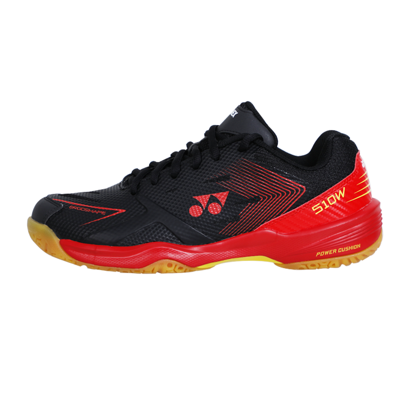 YONEX Power Cushion Anti-Slip And Wear-Resistant Lightweight Low-Top Badminton Shoes Unisex Black Red