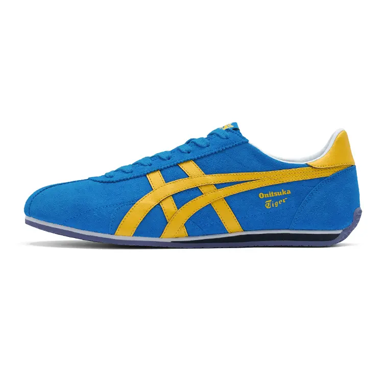 Onitsuka Tiger Runspark Abrasion Resistant Low Top Casual Shoes Unisex Blue Yellow
