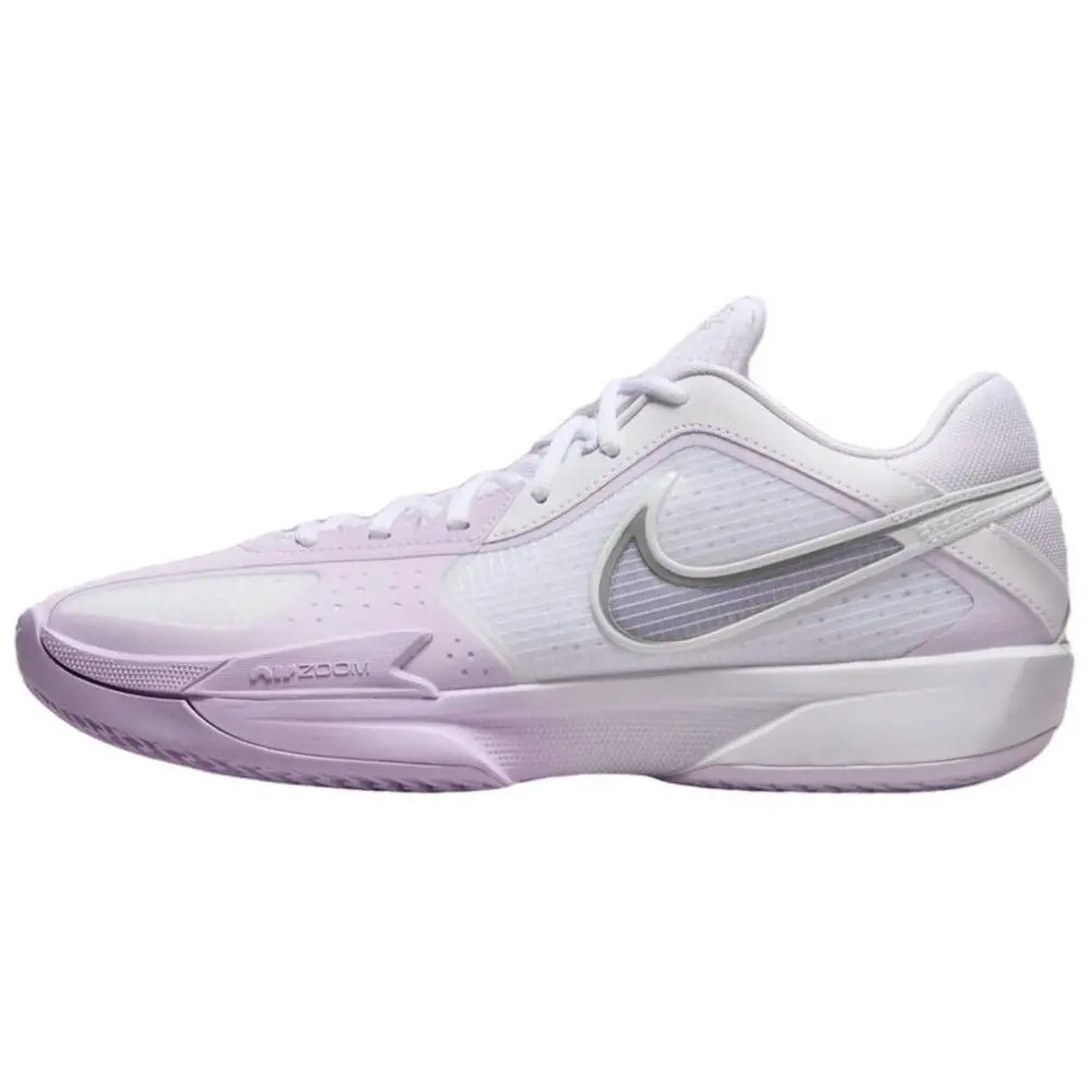 Nike GT CUT CROSS Cushioning, Slip Resistant, Abrasion Resistant Grip Low top Basketball Shoes Men's White Pink