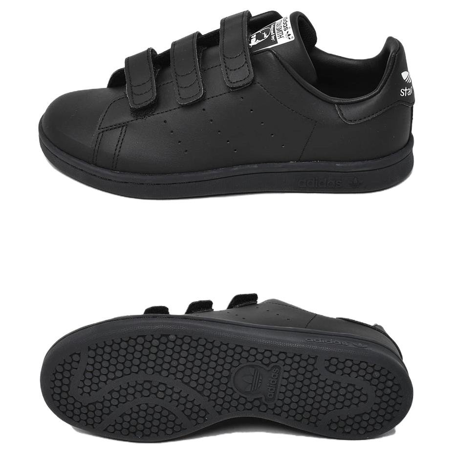 Adidas Originals STAN SMITH Anti Slip Wear Resistant Low Top Casual Shoes Women's Black