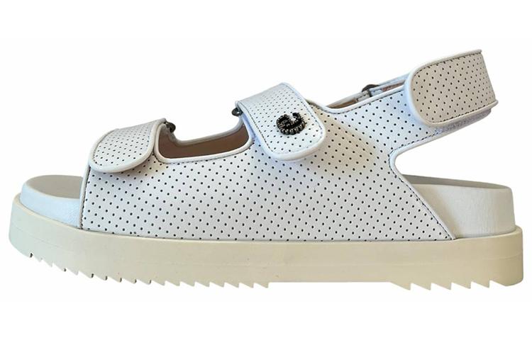 GUCCI One Strap Sandals Women's White
