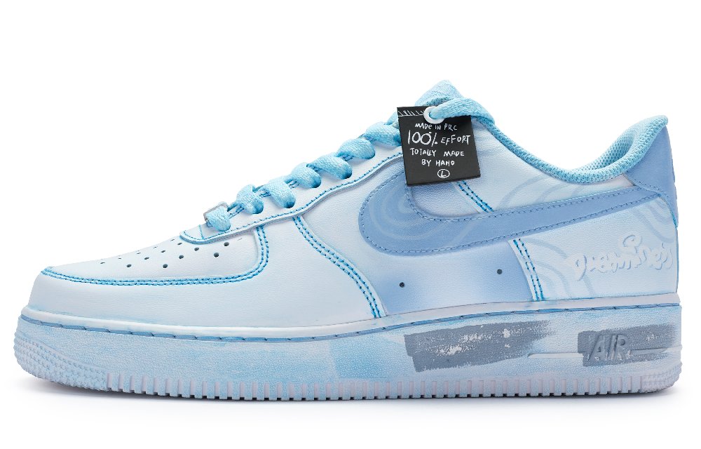 Nike Air Force 1 Low 07 Low Top Skateboard Shoes Men's Blue White