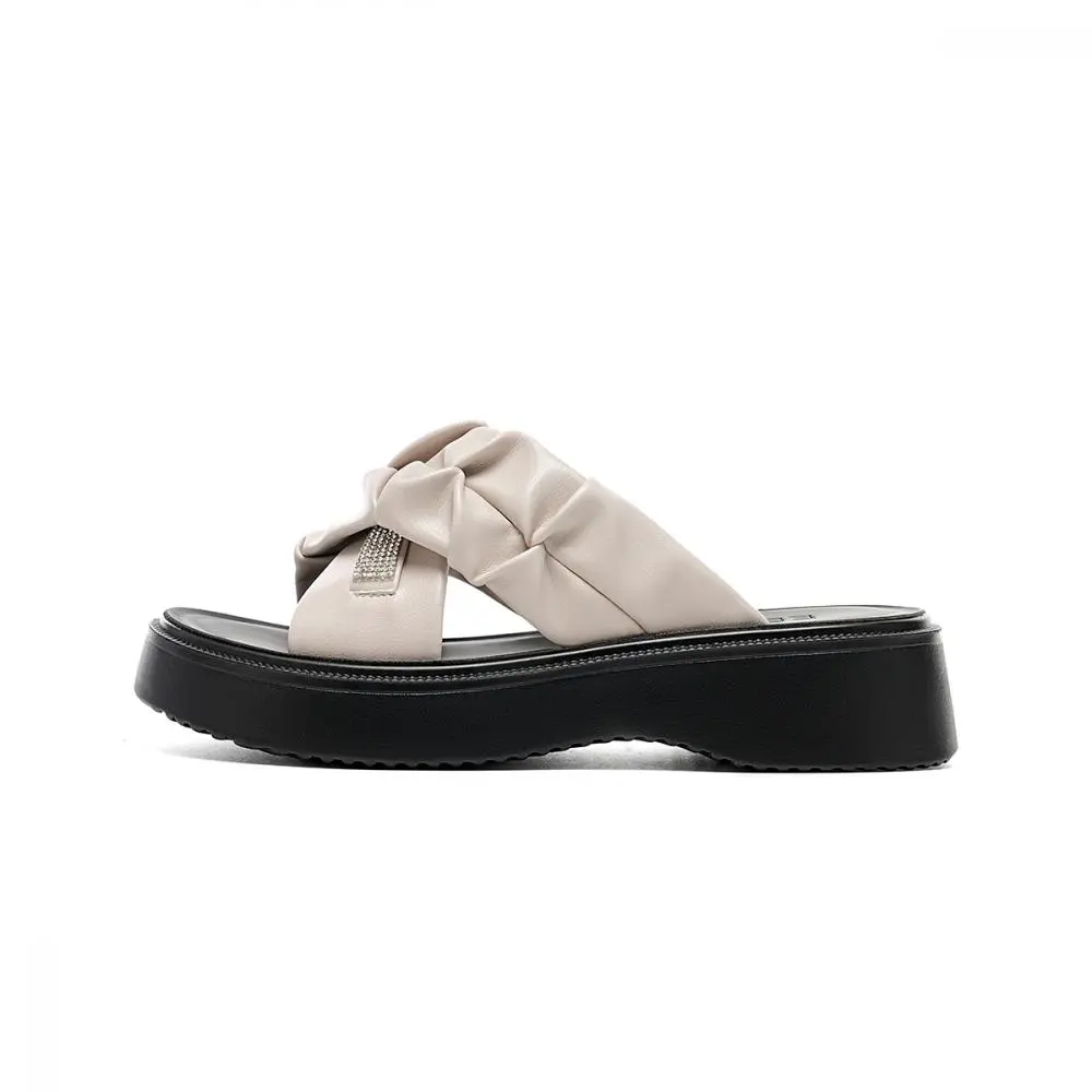 EBLAN Slide Slippers Women's Beige