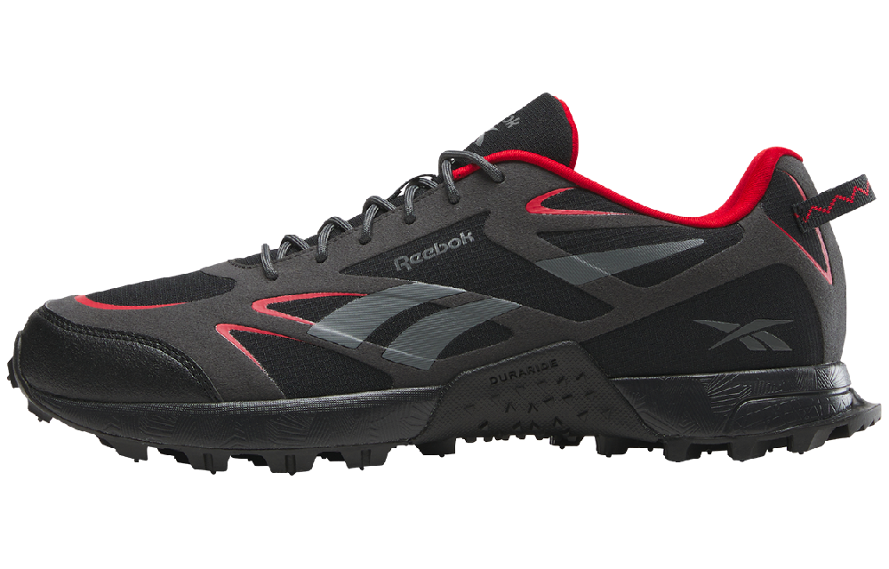 Reebok Anti Slip Wear Resistant Low Top Running Shoes Unisex Black/Red