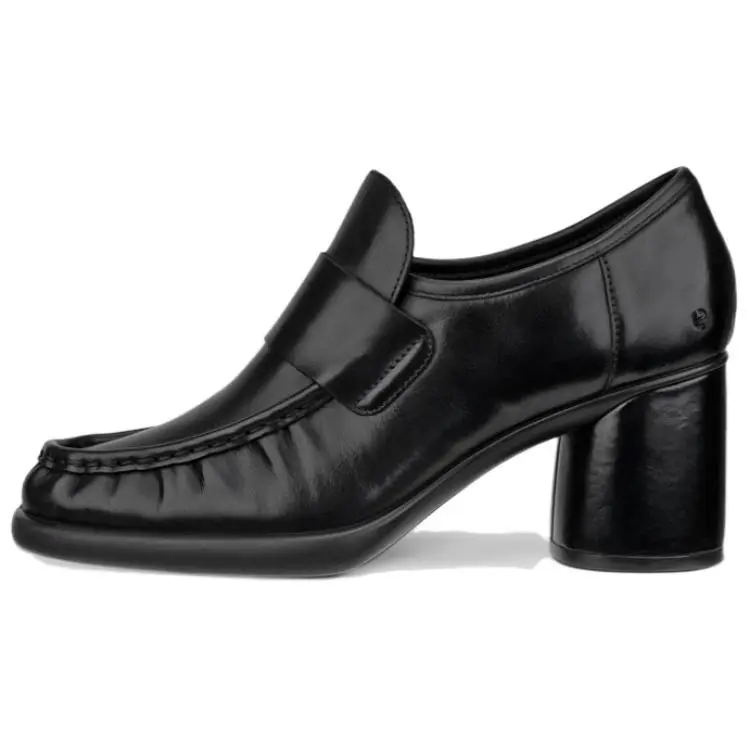 Ecco Sculpted Lx 55 Chunky Heel High Heels 5.5cm Women's Black