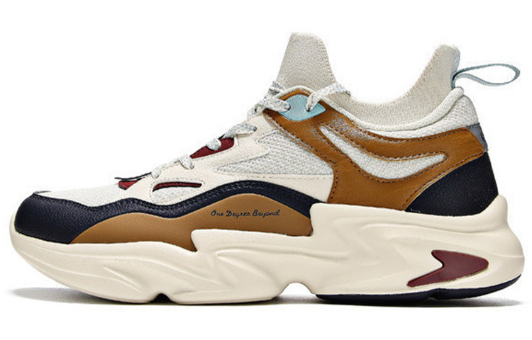 361° Slip Resistant, Abrasion Resistant, Breathable Low Top Chunky Sneakers Men's Cream