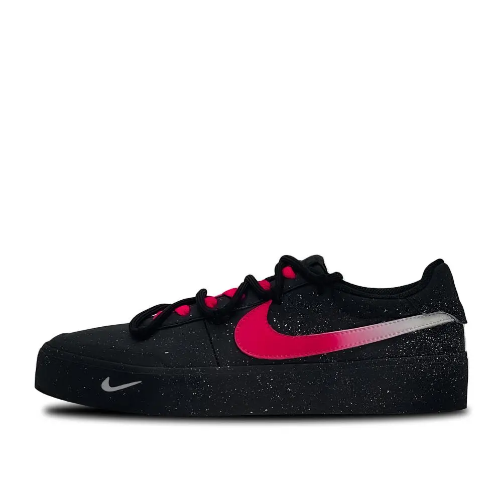 Nike Court Shot Red Shooting Stars Abrasion Resistant Low Top Skateboard Shoes Men's Black Red