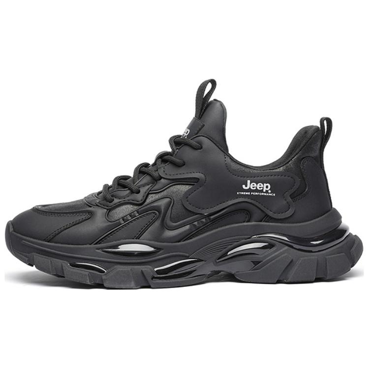 Jeep Low Top Chunky Sneakers Men's Black