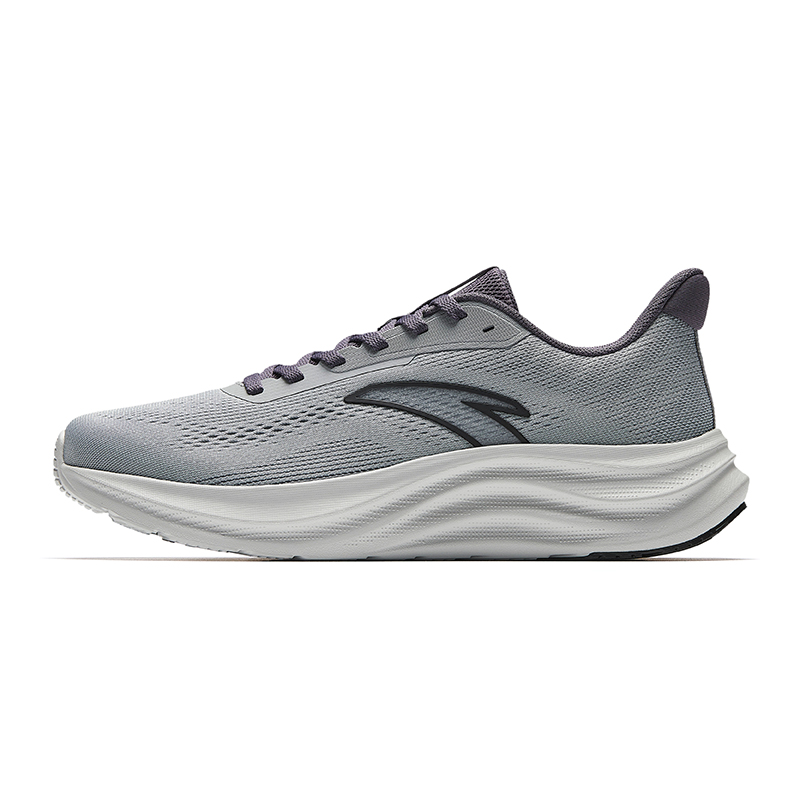 Anta Abrasion Resistant Breathable Low Top Casual Running Shoes Men's Gray