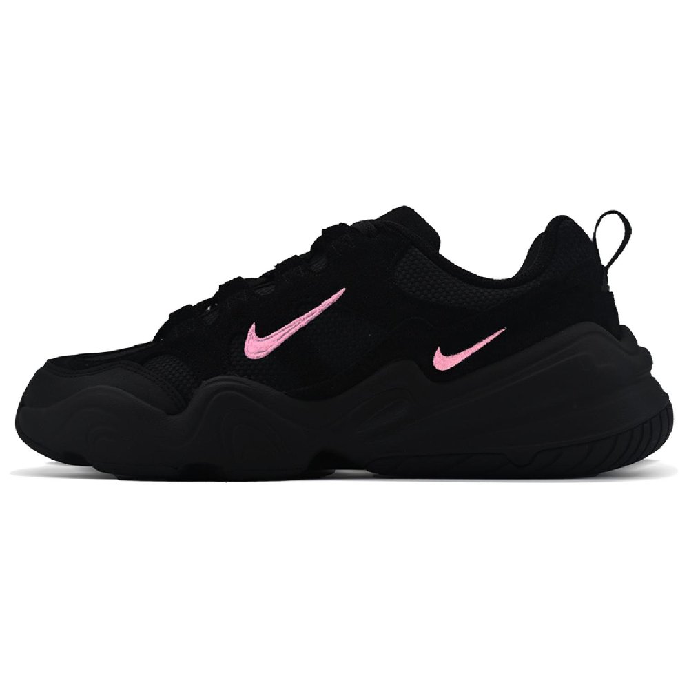 Nike Tech Hera Pink Hook Abrasion Resistant Low Top Casual Shoes Unisex Black Pink
