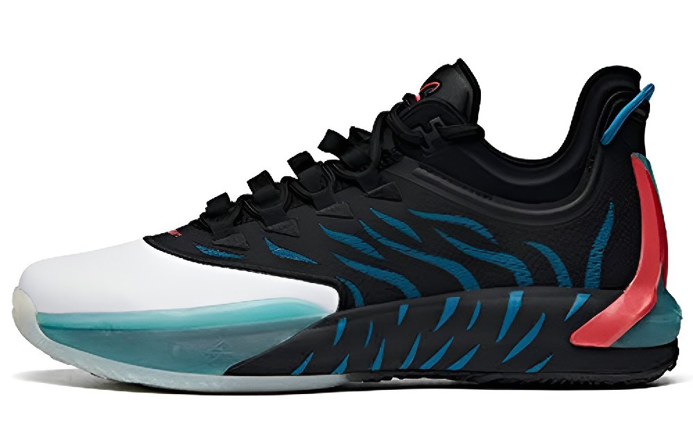 Anta GH1 Low Hayward Abrasion Resistant Breathable Low Top Basketball Shoes Men's Black Blue