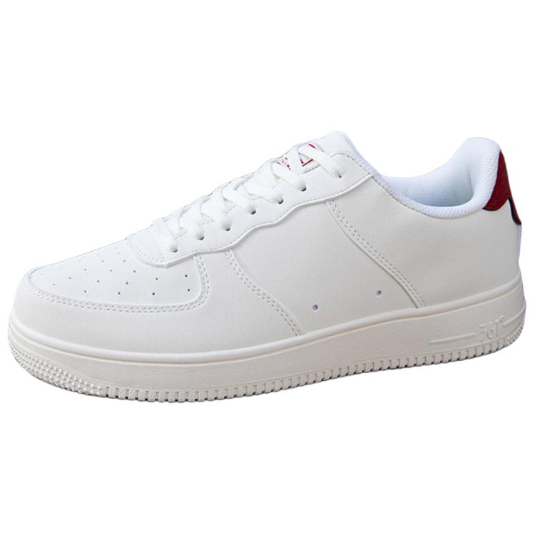 361° Non-slip Lightweight Low-Top Skateboard Shoes Men's White Red