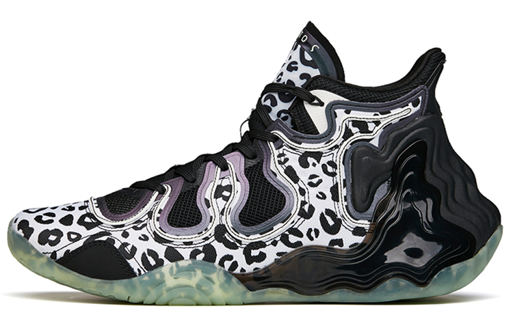 ANTA Star Mountain Basketball Shoes Men's Mid Top Black/White