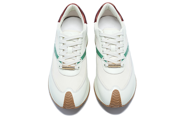 LI-NING 1990 Zhengrong Anti-Slip Wear-Resistant Low-Top Sports Casual Shoes Women's White Green