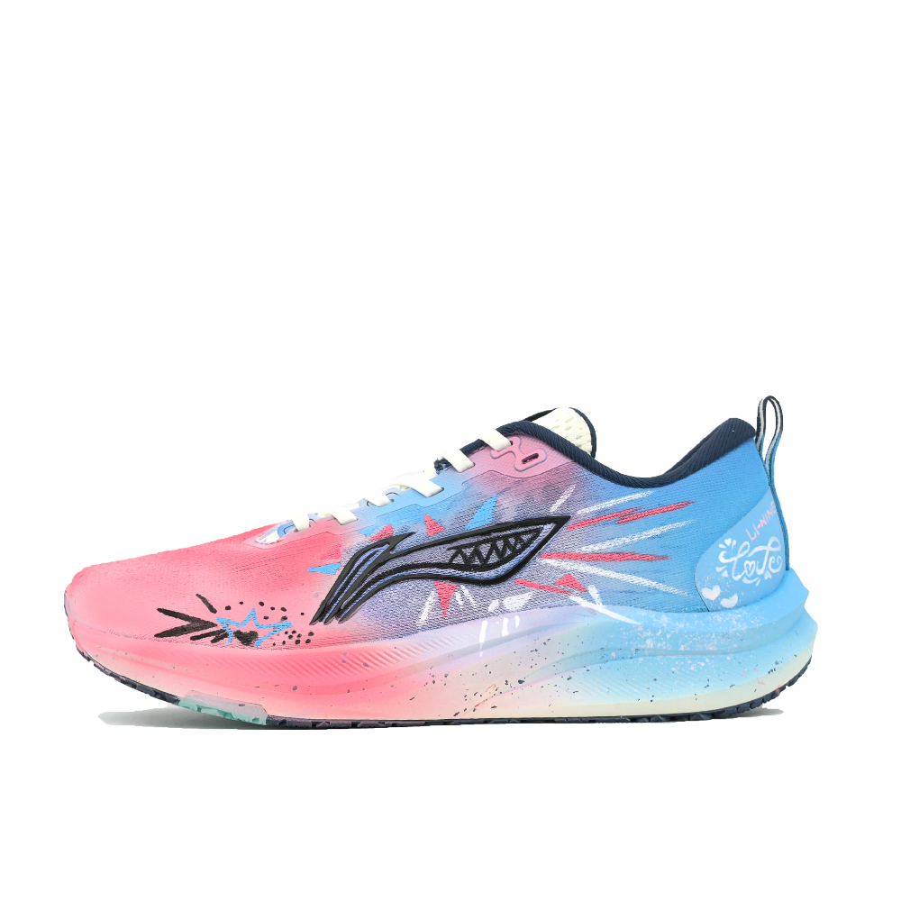 LiNing Red Hare 8 Cushioning, Wear Resistant Low Top Casual Marathon Training Running Shoes Men's Sky Blue