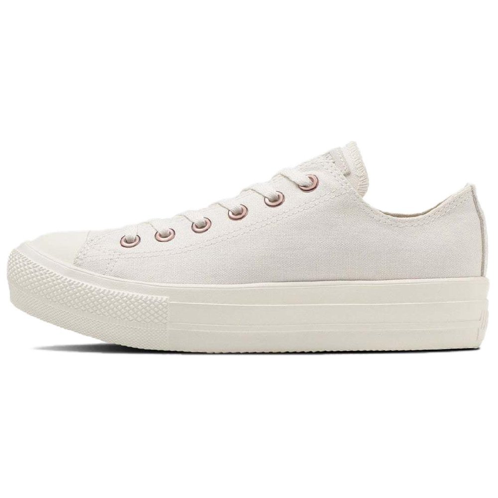 Converse All Star Light Durable Breathable Low-Top Canvas Shoes Women's White Japan Version