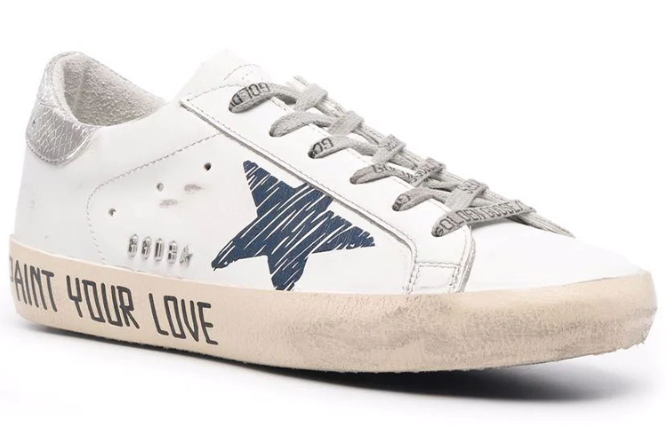Golden Goose Super Star Stylish Skateboarding Shoes Women's White