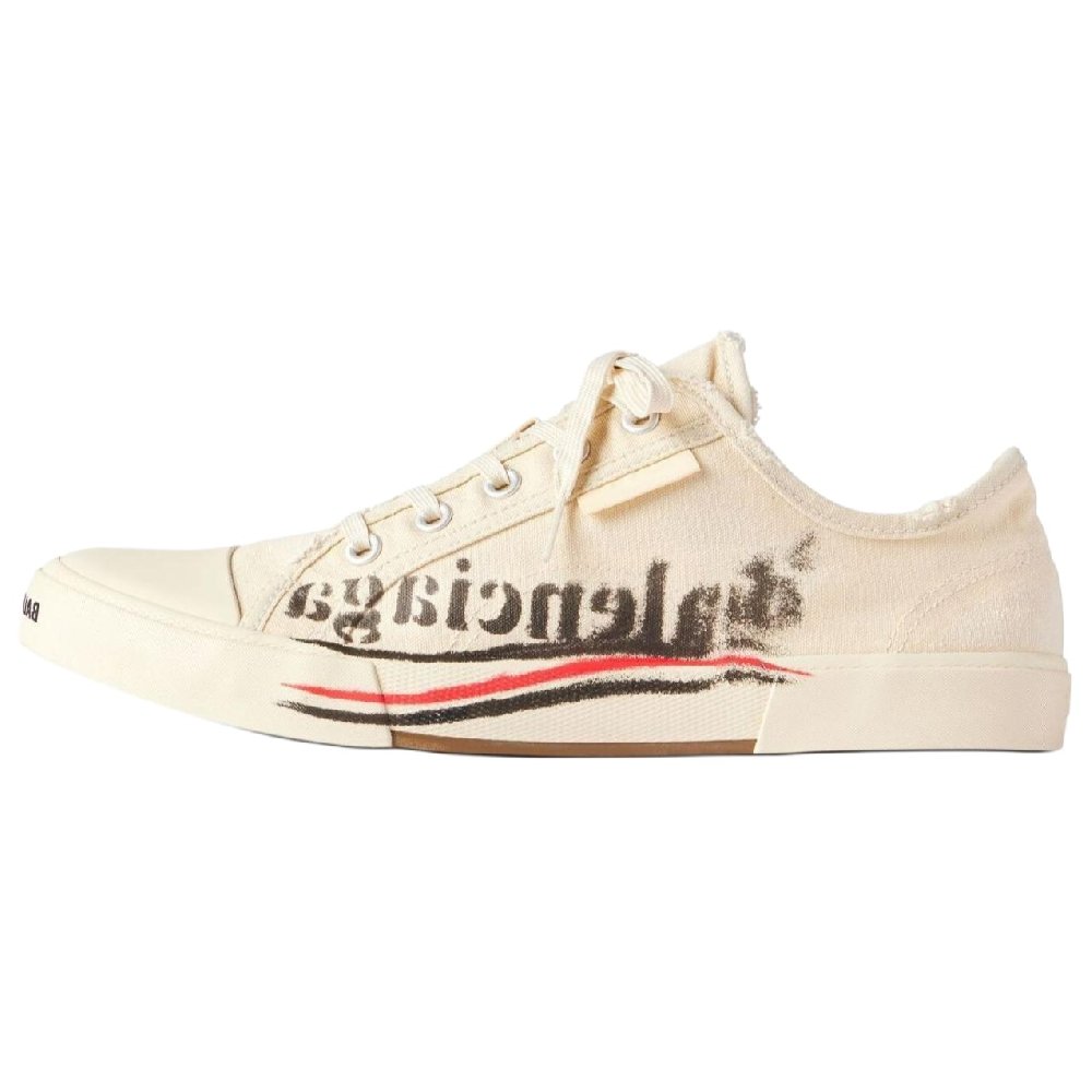 Balenciaga Paris Logo Printed Lace-Up Sneakers