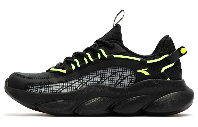361° Abrasion Resistant Breathable Low Top Running Shoes Women's Black