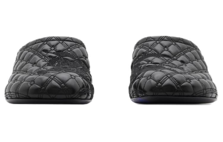 Burberry Embroidered Quilted Mules