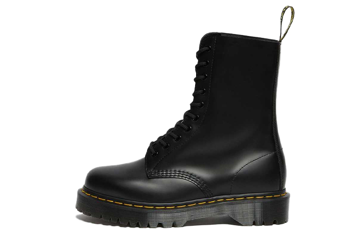 Dr. Martens Dr.Martens 1490 Bex Smooth Leather Mid Calf Boots 'Black'