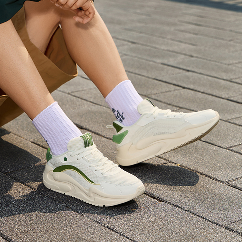 361° Yunshu 4.0 Anti Slip Wear Resistant Low Top Casual Shoes Men's White Green купить в интернет-магазине Yoocart с быстрой доставкой по России.