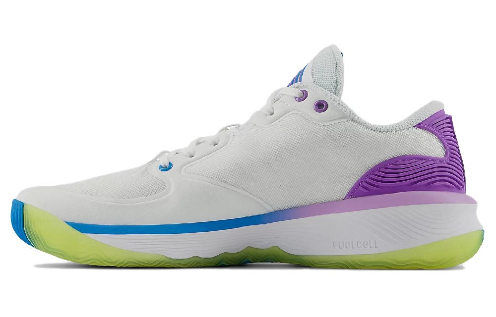 New Balance Hesi Low Unity Of Sport Cushioning Wear Resistant Low Top Vintage Basketball Shoes Unisex White Blue Purple