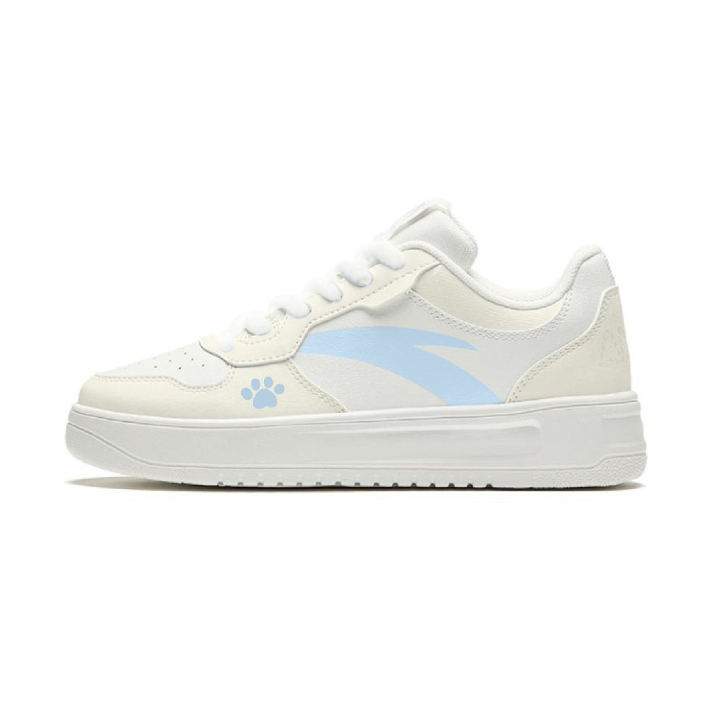 Anta Relaxed Shock Absorbers Slip Resistant Abrasion Resistant Low top Casual Shoes Women's Blue Beige