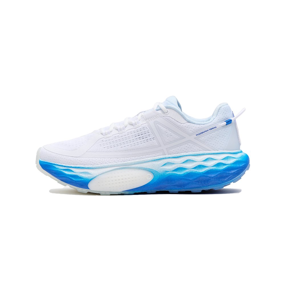 WASSUP x Anta ChengFeng Cushioning, Wear Resistant Low Top Casual Running Shoes Men's White Blue