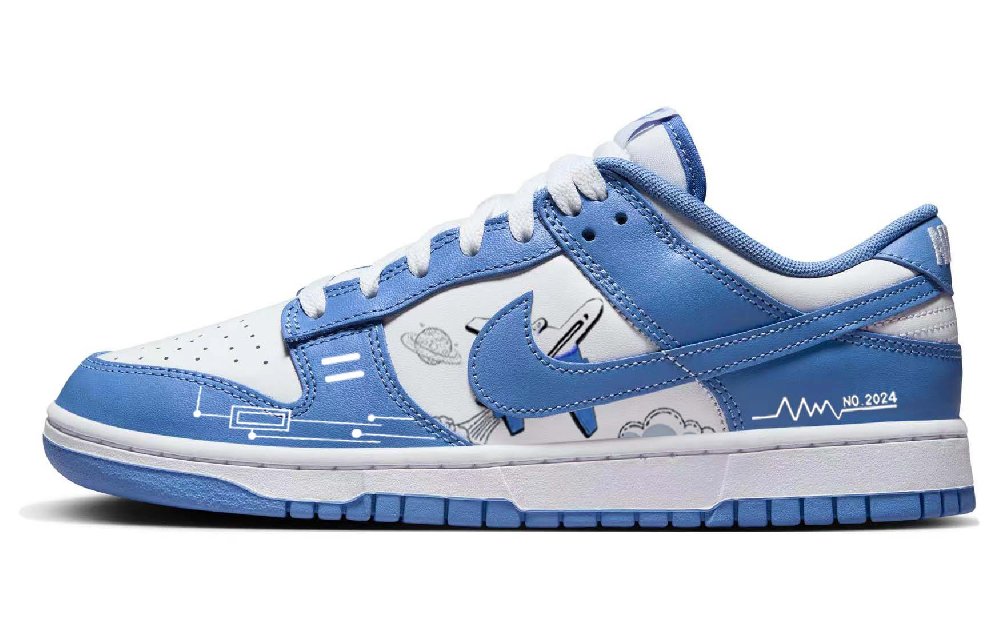 Nike Dunk Skateboard Shoes Unisex Low-Top Blue/White