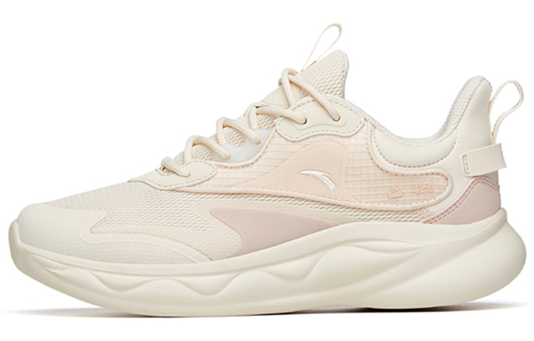 Anta Mianbomb 2 Cushioned Slip-Resistant Abrasion-Resistant Low-Top Running Shoes Women's White