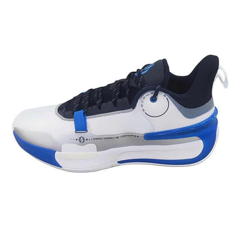 361° Cushioning Wear-Resistant Low-Top Basketball Shoes Men's White Blue