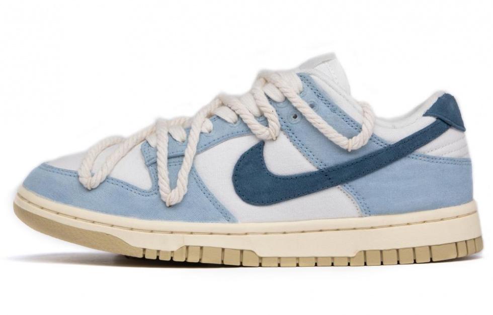 Nike Dunk Low-Top Skateboard Shoes Women's Blue Gray